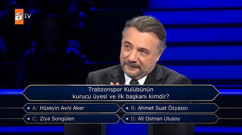Kim Milyoner’de Trabzonspor bombası: 300 bin TL’yi uçuran soru! - Resim : 4