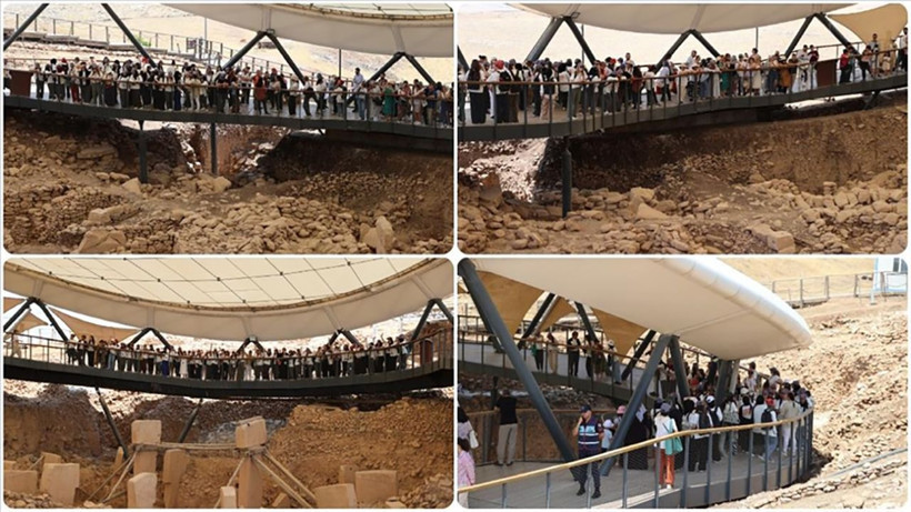 Tarihin sıfır noktası doldu taştı: Günlük 5 bin kişi 12 bin yıllık Göbeklitepe'yi geziyor! - Resim: 1
