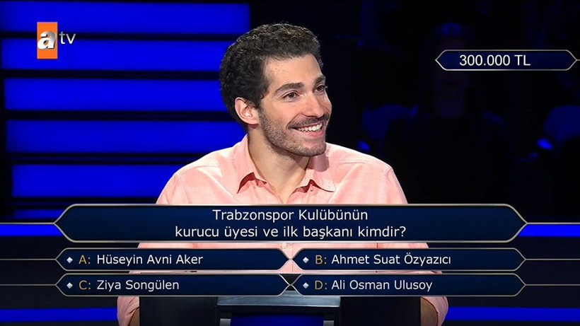 Kim Milyoner’de Trabzonspor bombası: 300 bin TL’yi uçuran soru! - Resim : 6