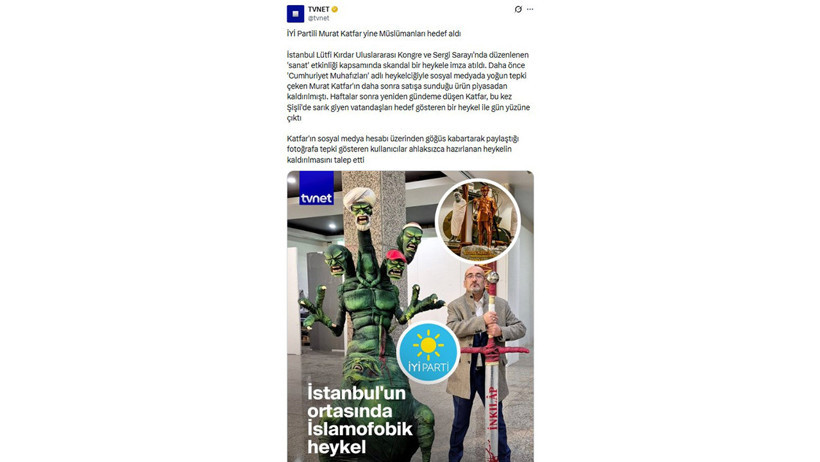 Yandaş medya hedef gösterdi: Heykeltraş ve kreatöre ters kelepçe - Resim : 1