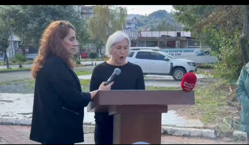 Gazeteci Hakan Tosun’a yapılan saldırı Arhavi’de protesto edildi: “Mücadelemizle Yaşayacak” - Resim : 4