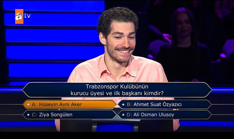 Kim Milyoner’de Trabzonspor bombası: 300 bin TL’yi uçuran soru! - Resim : 5