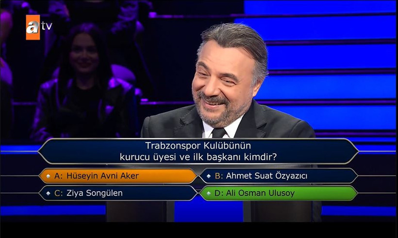 Kim Milyoner’de Trabzonspor bombası: 300 bin TL’yi uçuran soru! - Resim : 2