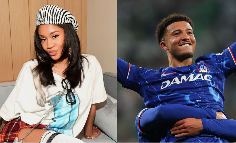 Dünya yıldızı futbolcu Jadon Sancho ve rapçi sevgilisi Saweetie’ ile Sirkeci paparazzilere yakalandı: Köşe bucak saklandılar! - Resim : 1