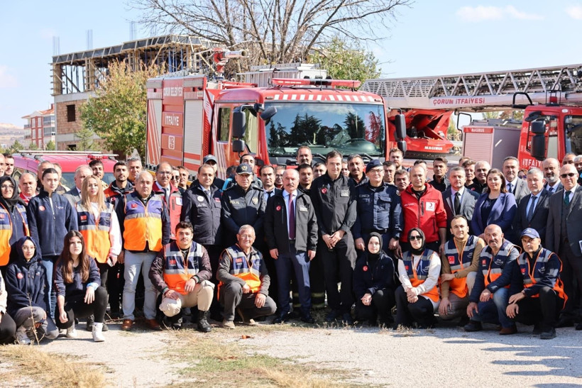 Kentsel yangın senaryosu gerçeği aratmadı! Çorum'da dev tatbikat! - Resim: 3