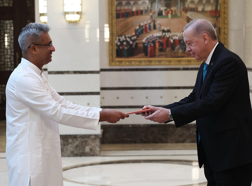 Erdoğan, Meksika, Mısır, Sri Lanka ve Litvanya büyükelçilerini kabul etti - Resim : 1