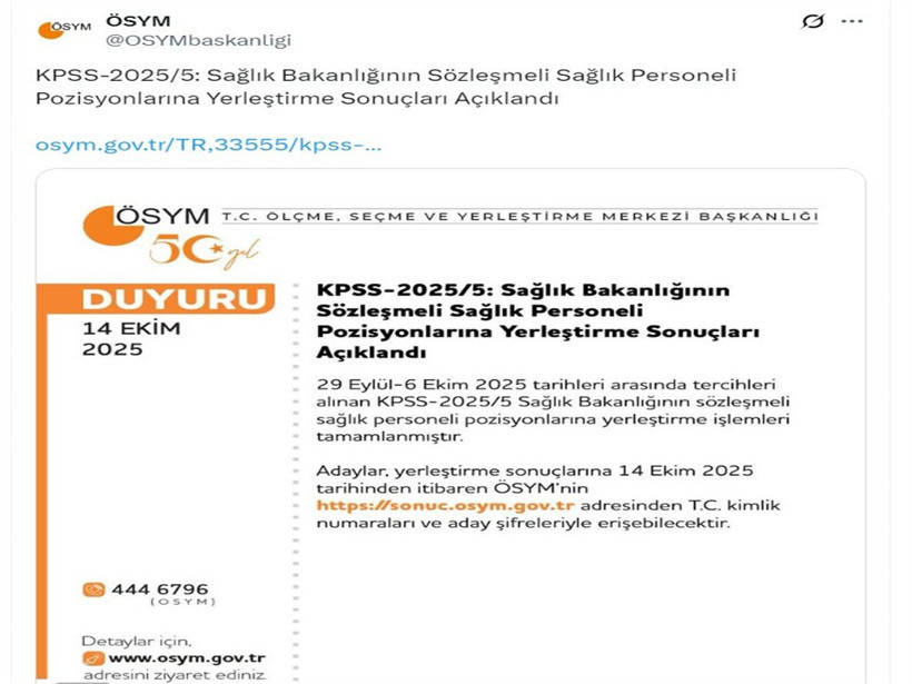 Sözleşmeli sağlık personeli yerleştirme sonuçları açıklandı - Resim : 1