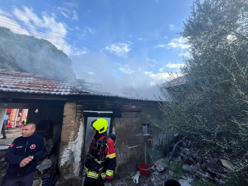 Ayvalık’ta depo alevlere teslim oldu! - Resim : 3