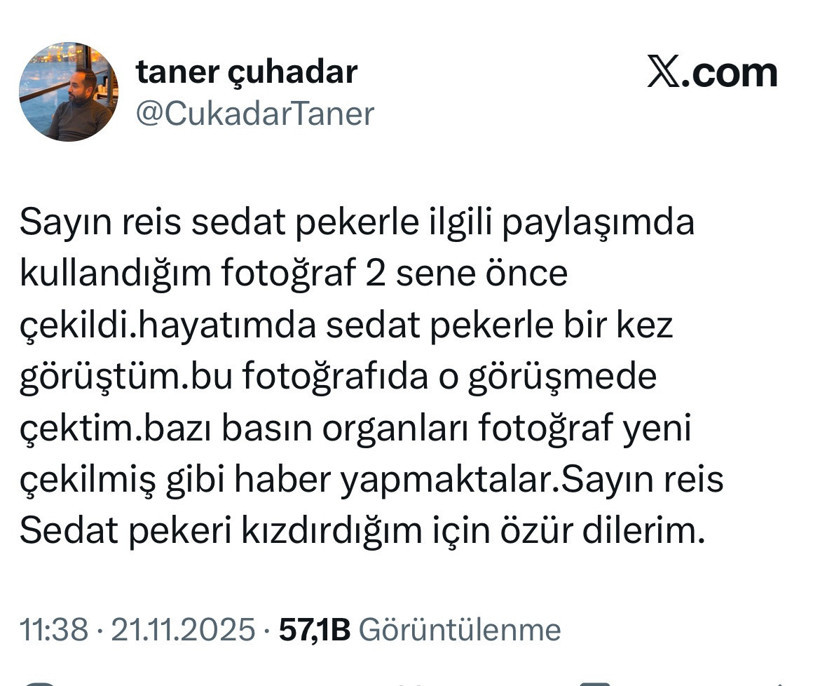 Yeniçağ haber yaptı, Sedat Peker’den özür diledi - Resim : 1