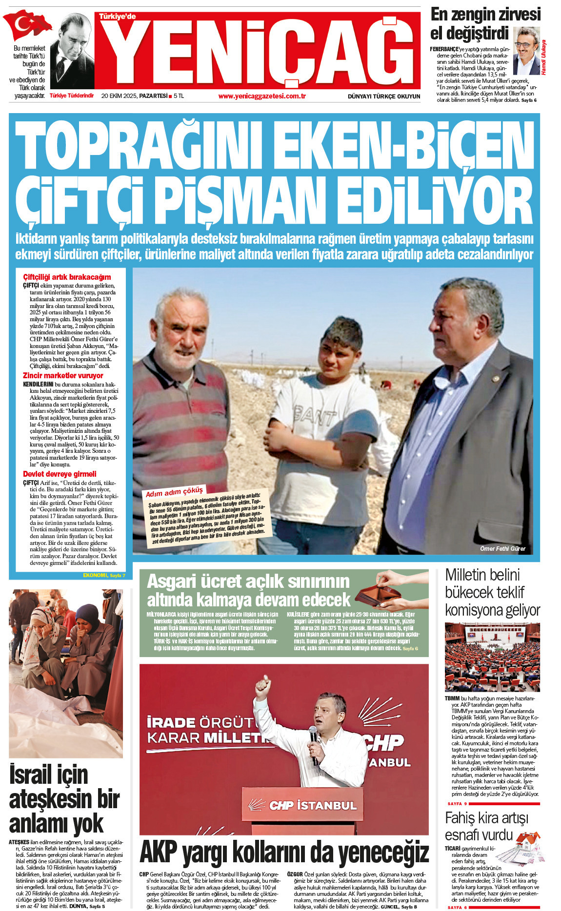 20 Ekim 2025 Pazartesi