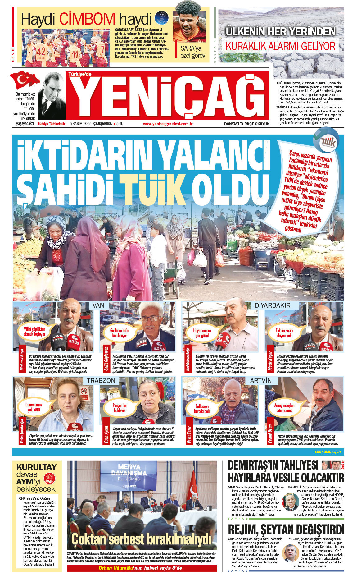 5 Kasım 2025 Çarşamba