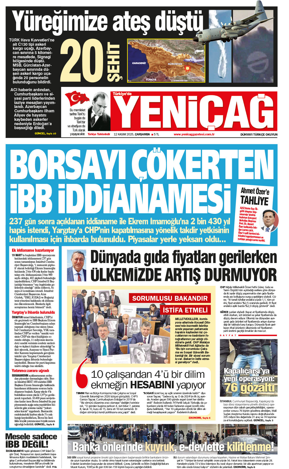 12 Kasım 2025 Çarşamba