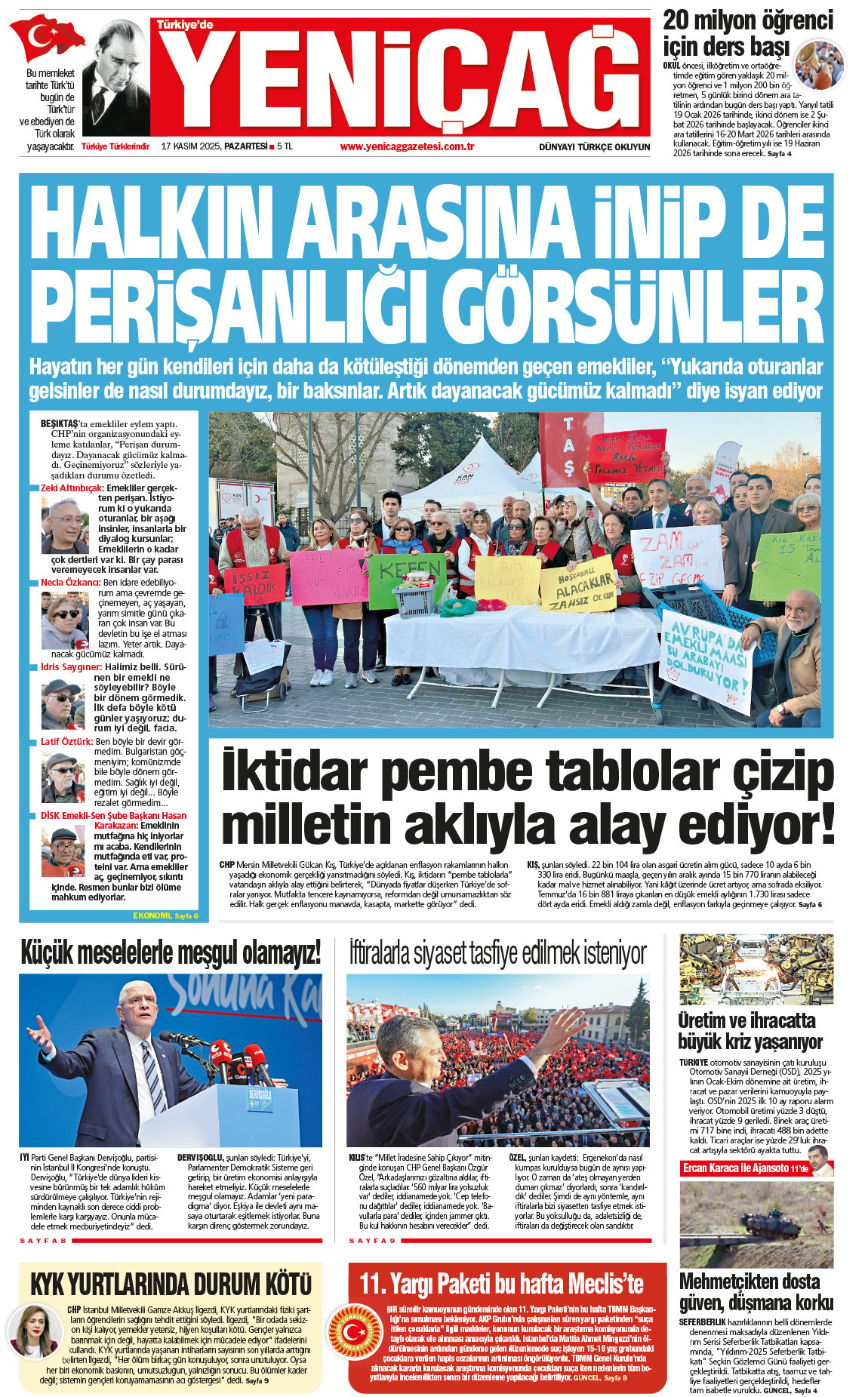 17 Kasım 2025 Pazartesi