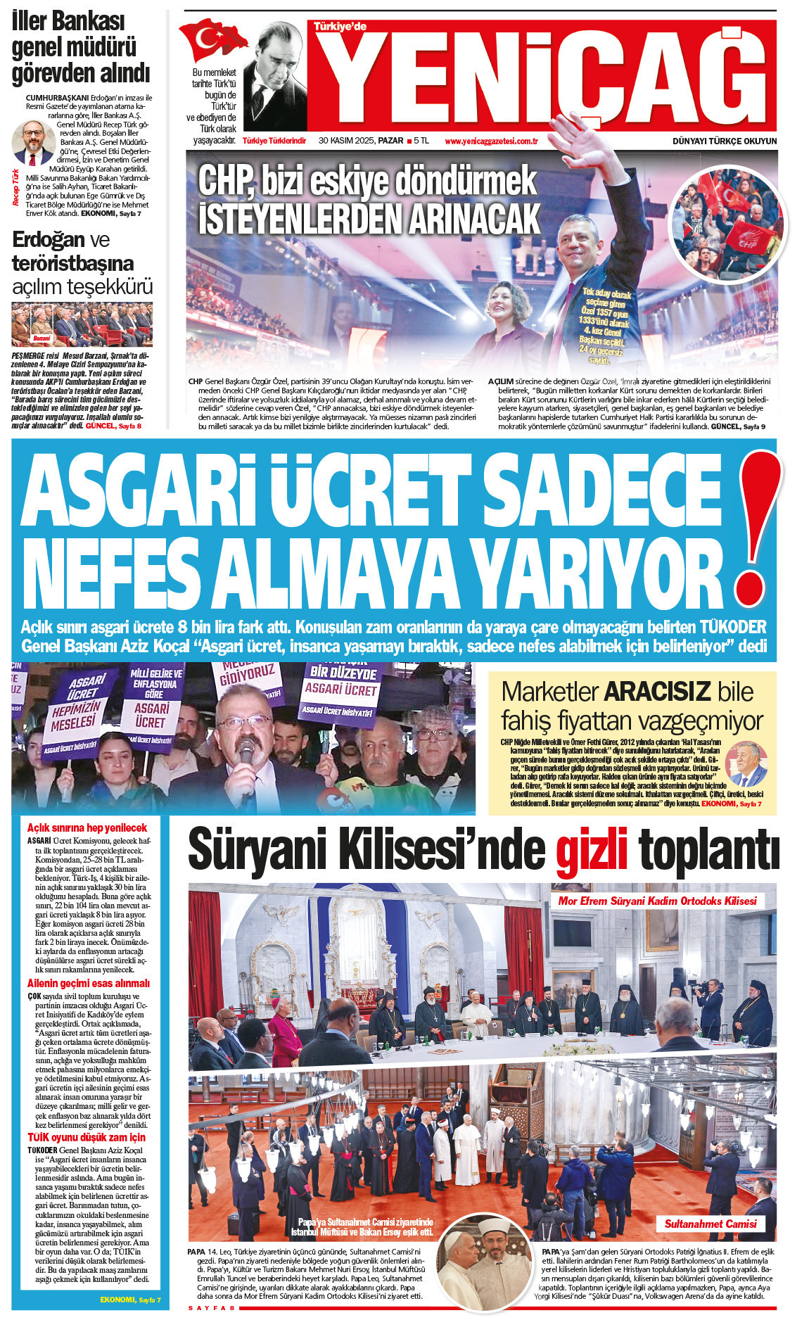 30 Kasım 2025 Pazar