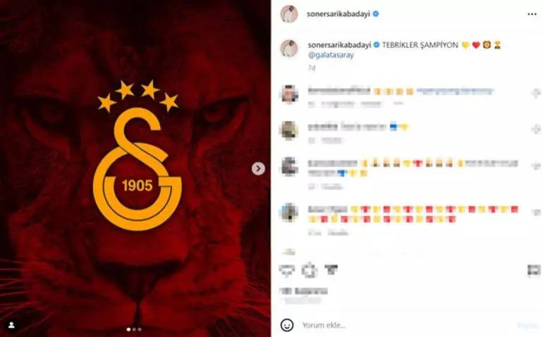 Galatasaraylı ünlülerin şampiyonluk coşkusu - Resim: 5