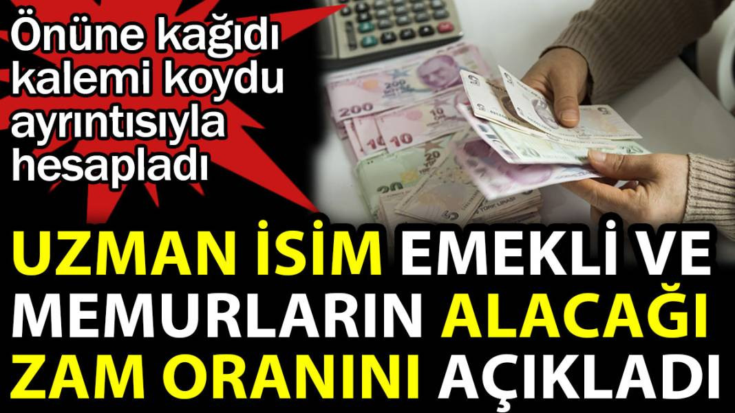 Uzman isim emekli ve memurların alacağı zam oranını açıkladı. Ayrıntısıyla hesapladı - Resim: 1