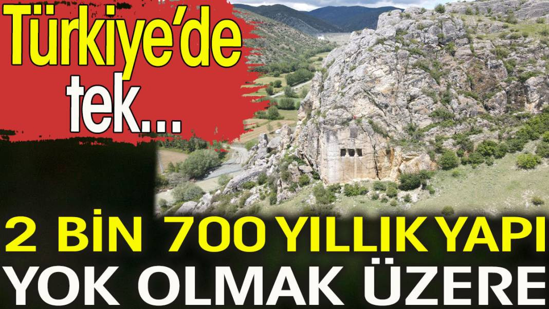 Kastamonu’da 2 bin 700 yıllık kaya mezarlık yok olmak üzere - Resim: 1