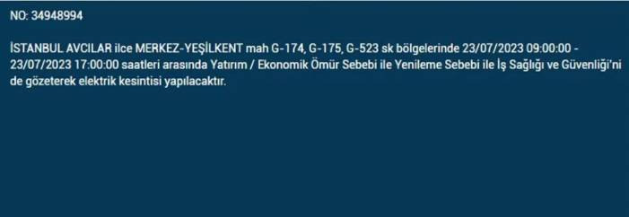 İstanbul'da elektrik kesintisi olacak ilçeler açıklandı. Saatler sürecek - Resim: 12