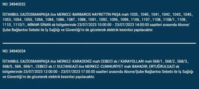 İstanbul'da elektrik kesintisi olacak ilçeler açıklandı. Saatler sürecek - Resim: 9