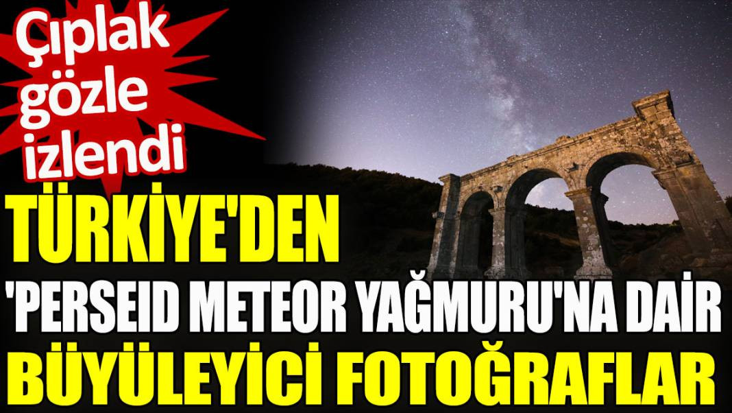 Türkiye'den 'Perseid meteor yağmuru'na dair büyüleyici fotoğraflar - Resim: 1