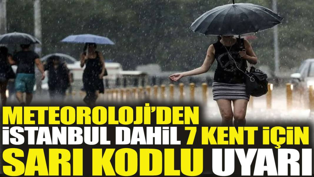Meteoroloji’den İstanbul dahil 7 kent için sarı kodlu uyarı - Resim: 1