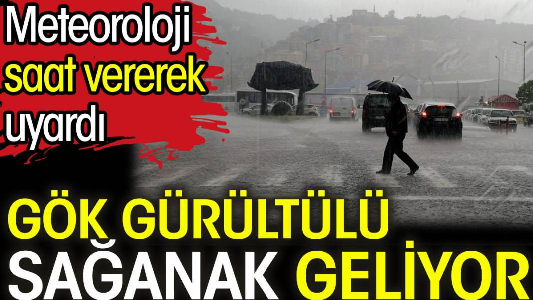 Meteoroloji saat vererek uyardı. Gök gürültülü sağanak geliyor - Resim: 1