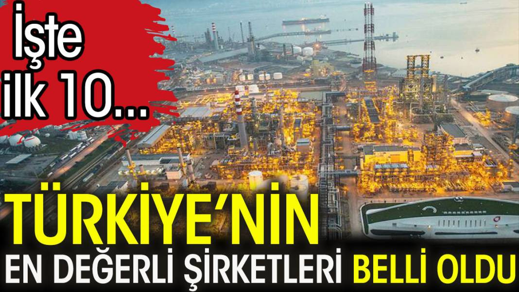 Türkiye’nin en değerli şirketleri belli oldu. İşte ilk 10 - Resim: 1