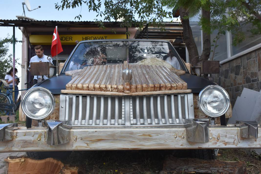 Saz yapımında kullanılan ağaçlarla araba yaptılar - Resim: 7
