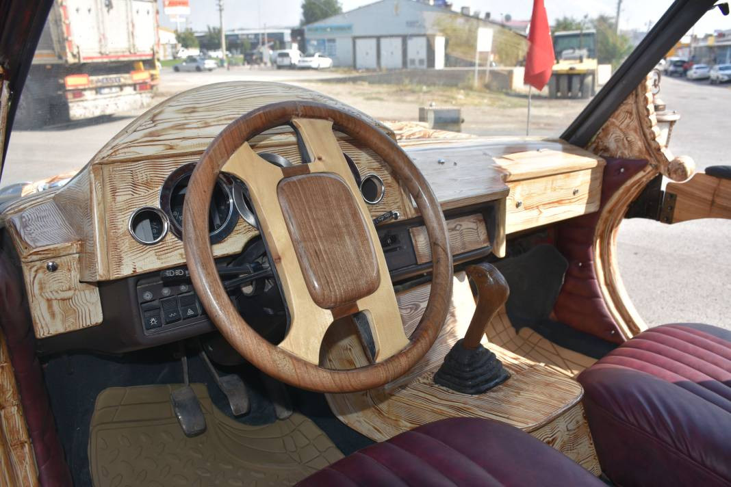 Saz yapımında kullanılan ağaçlarla araba yaptılar - Resim: 3