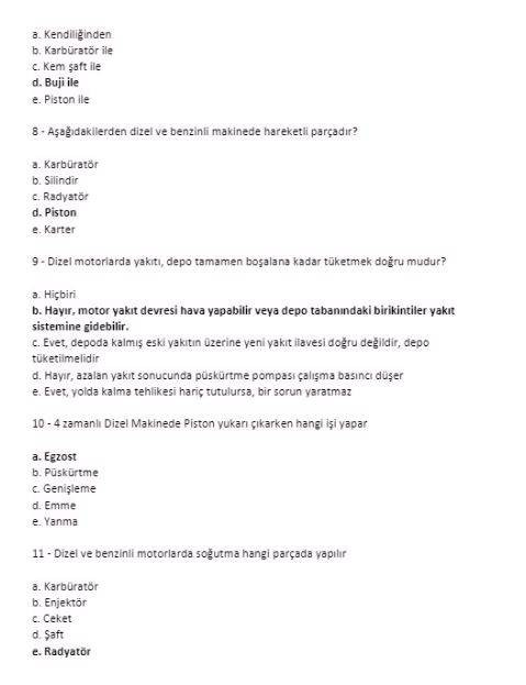 Denizcilik sınavında çıkabilecek soru cevaplar. Bölüm 3 - Resim: 14