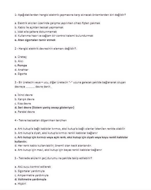 Denizcilik sınavında çıkabilecek soru cevaplar. Bölüm 3 - Resim: 15