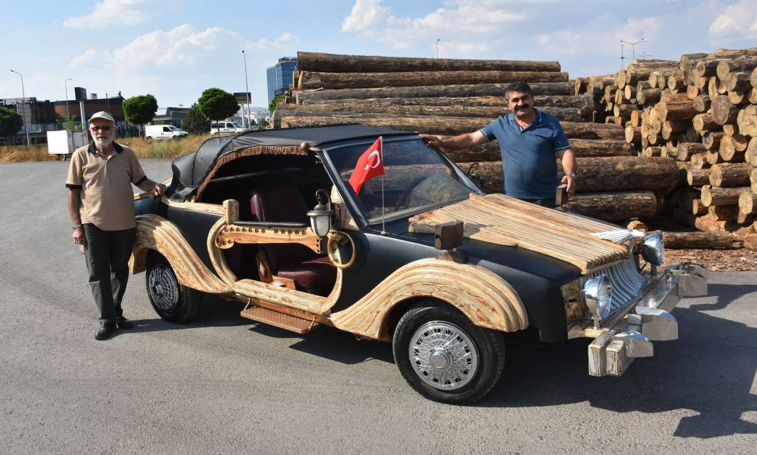 Saz yapımında kullanılan ağaçlarla araba yaptılar - Resim: 8