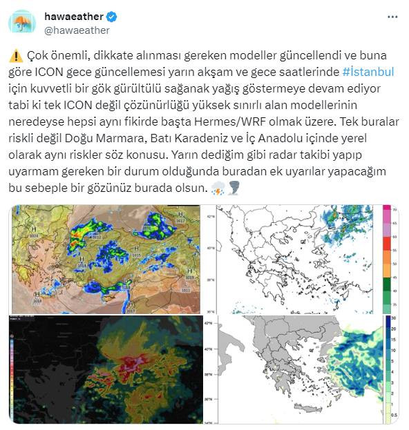 İstanbul’u bugün ve yarın süper hücre vuracak. Dikkat. Karadeniz’den süratle geliyor - Resim: 7