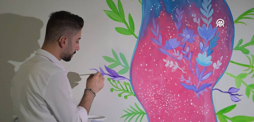 Hastanenin engelli temizlik görevlisi yaptığı resimlerle dikkat çekti. Resim öğretmeni oldu - Resim: 8