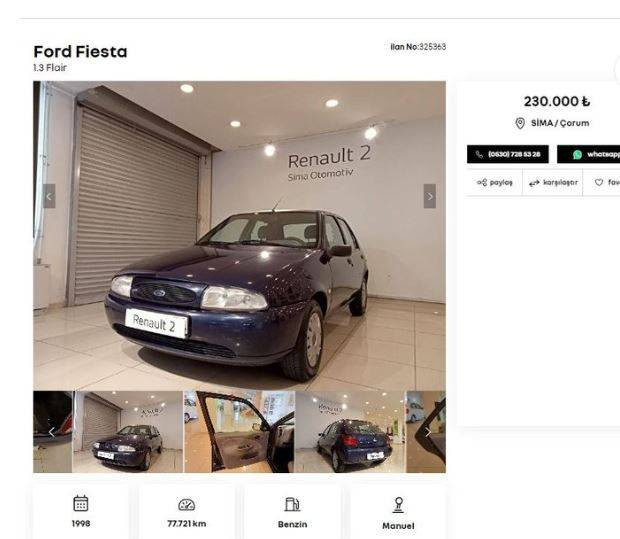 Otomotiv devi ikinci el araçları yenileyip Türkiye'de satışa çıkardı. Her marka mevcut 230 bin TL'ye bile araç var - Resim: 28