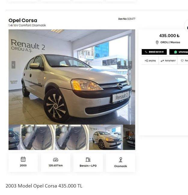 Otomotiv devi ikinci el araçları yenileyip Türkiye'de satışa çıkardı. Her marka mevcut 230 bin TL'ye bile araç var - Resim: 39