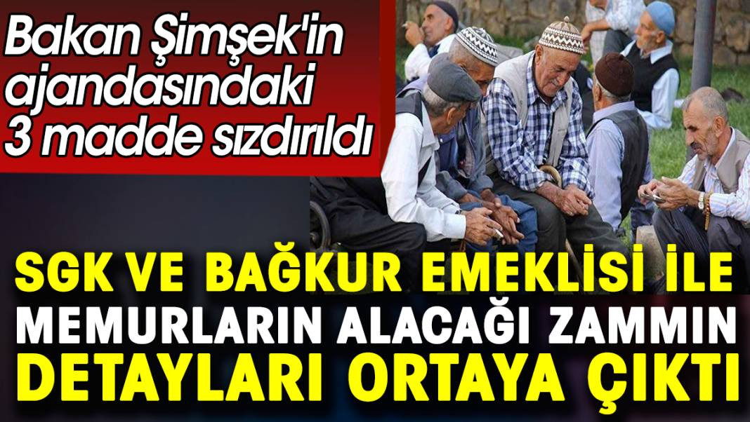 Emeklilerin alacağı zammın detayları ortaya çıktı. Bakan Şimşek'in ajandasındaki 3 madde sızdırıldı - Resim: 1