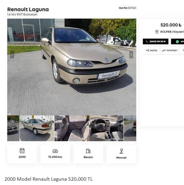 Otomotiv devi ikinci el araçları yenileyip Türkiye'de satışa çıkardı. Her marka mevcut 230 bin TL'ye bile araç var - Resim: 24