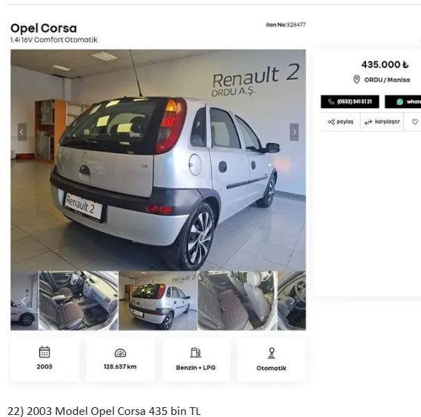 Otomobil devi fabrikasında yenilediği ikinci el araçları satıyor. Uygun fiyata her marka her model araç var. - Resim: 27