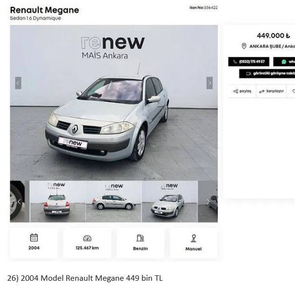 Otomobil devi fabrikasında yenilediği ikinci el araçları satıyor. Uygun fiyata her marka her model araç var. - Resim: 32