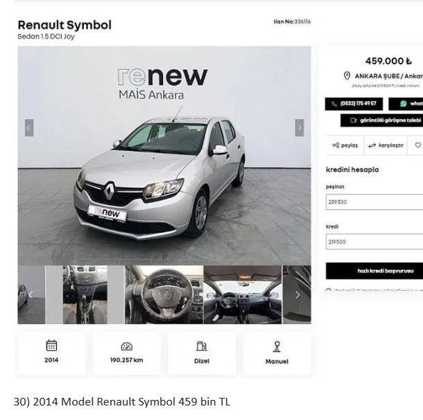 Otomobil devi fabrikasında yenilediği ikinci el araçları satıyor. Uygun fiyata her marka her model araç var. - Resim: 35