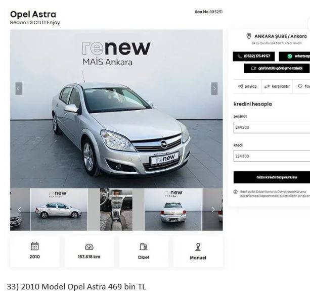 Otomobil devi fabrikasında yenilediği ikinci el araçları satıyor. Uygun fiyata her marka her model araç var. - Resim: 38