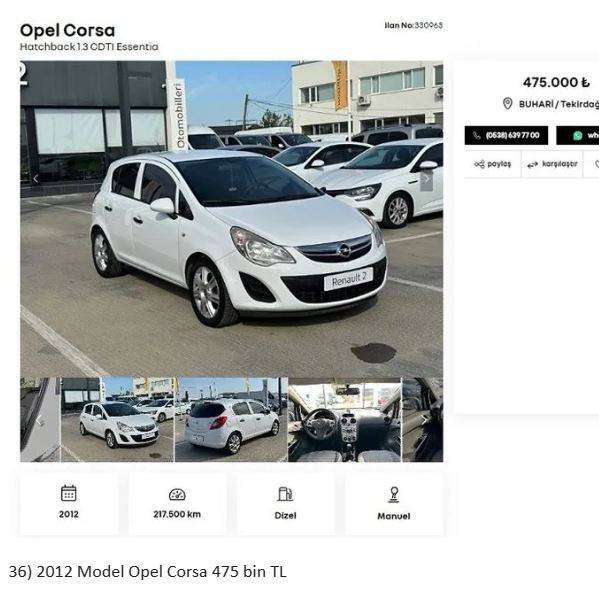 Otomobil devi fabrikasında yenilediği ikinci el araçları satıyor. Uygun fiyata her marka her model araç var. - Resim: 40