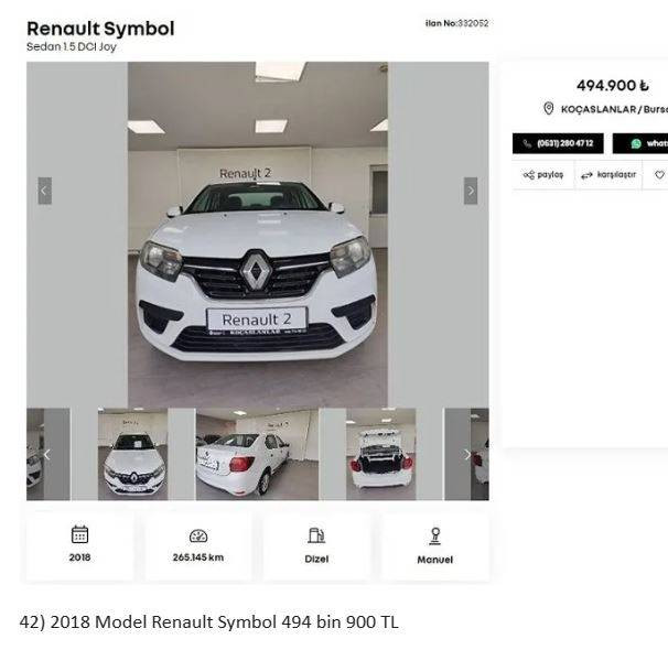 Otomobil devi fabrikasında yenilediği ikinci el araçları satıyor. Uygun fiyata her marka her model araç var. - Resim: 48