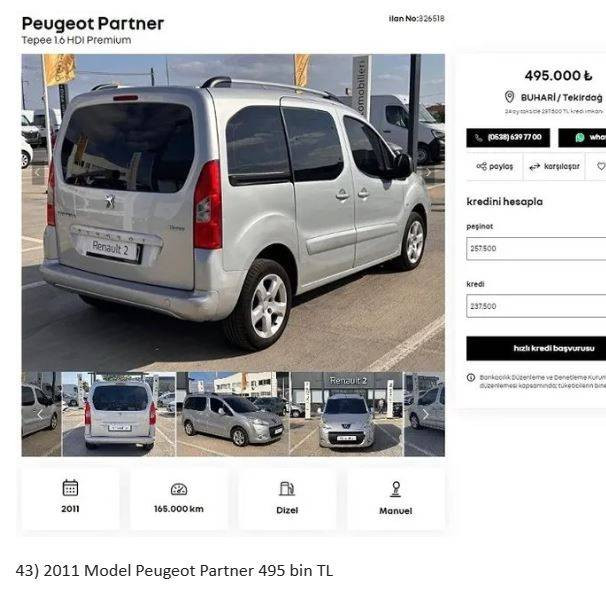 Otomobil devi fabrikasında yenilediği ikinci el araçları satıyor. Uygun fiyata her marka her model araç var. - Resim: 46