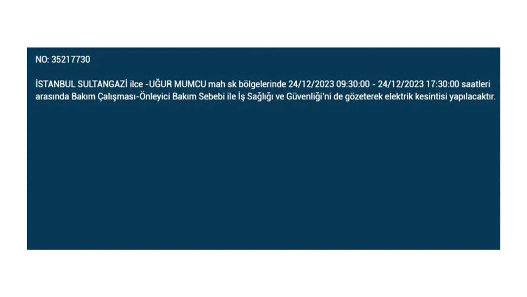 İstanbul'da pek çok ilçede elektrik kesilecek. İşte mahalle mahalle o liste - Resim: 11