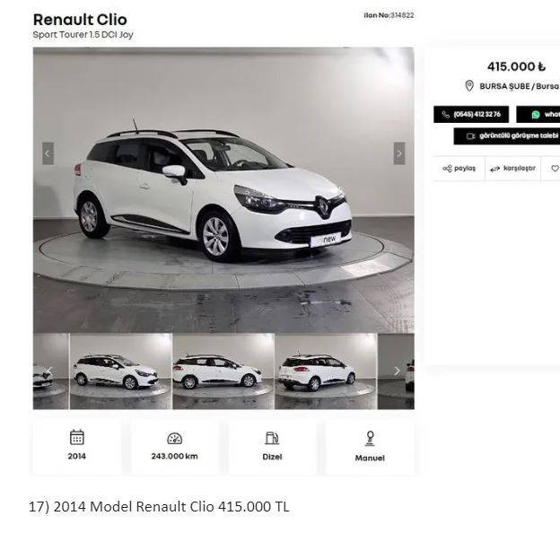 Otomotiv devi 2. el araçları sıfır gibi yaptı fiyatlar 249 binden başlıyor. Fabrikada yenileyip 6 ay garanti verdi - Resim: 21