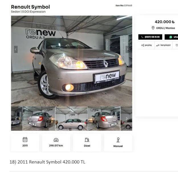 Otomotiv devi 2. el araçları sıfır gibi yaptı fiyatlar 249 binden başlıyor. Fabrikada yenileyip 6 ay garanti verdi - Resim: 22