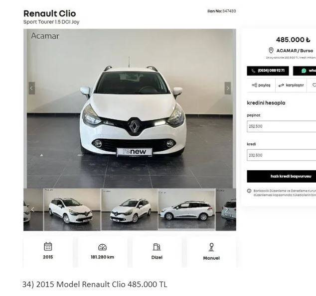 Otomotiv devi 2. el araçları sıfır gibi yaptı fiyatlar 249 binden başlıyor. Fabrikada yenileyip 6 ay garanti verdi - Resim: 38