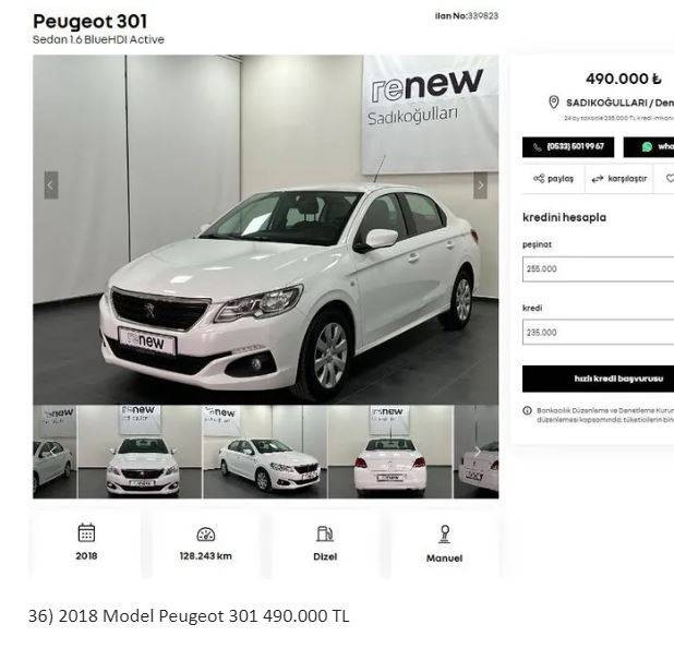 Otomotiv devi 2. el araçları sıfır gibi yaptı fiyatlar 249 binden başlıyor. Fabrikada yenileyip 6 ay garanti verdi - Resim: 41